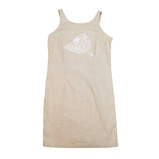 “Cobweb Club” Tan Dress - Medium